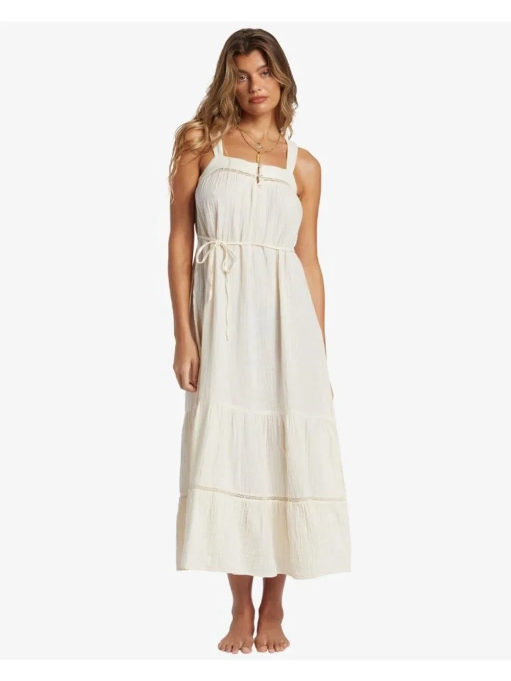 billabong white maxi dress Cloud